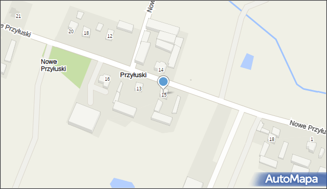 Przyłuski, Nowe Przyłuski, 15, mapa Przyłuski