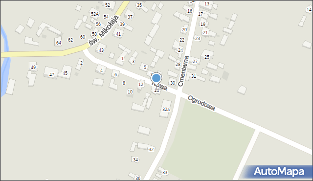 Przyrów, Nowa, 14, mapa Przyrów