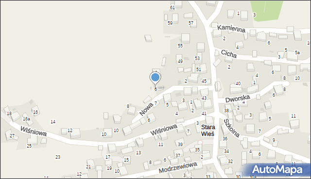 Psary, Nowa, 6, mapa Psary