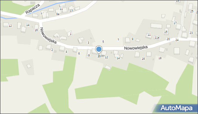 Psary, Nowowiejska, 10, mapa Psary