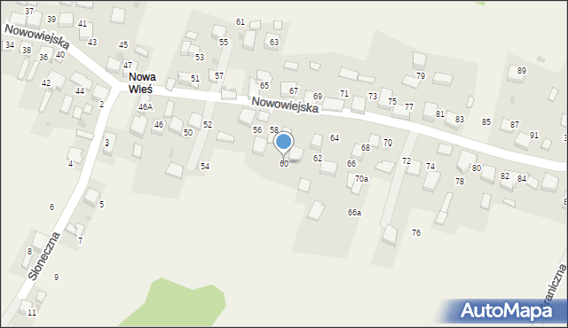Psary, Nowowiejska, 60, mapa Psary
