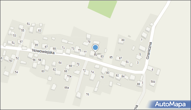 Psary, Nowowiejska, 81, mapa Psary