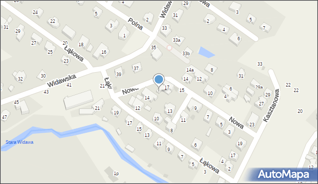 Psary, Nowa, 17a, mapa Psary