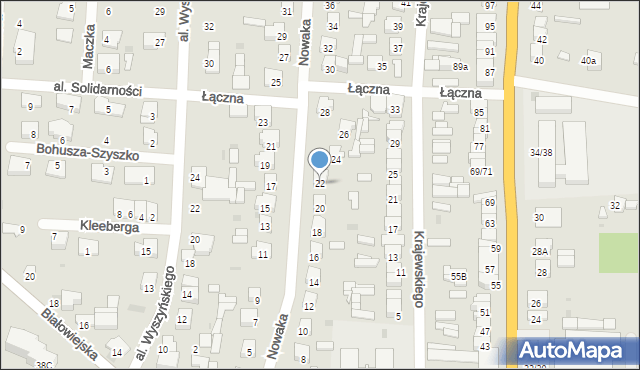 Pułtusk, Nowaka Alojzego, ppłk., 22, mapa Pułtusk