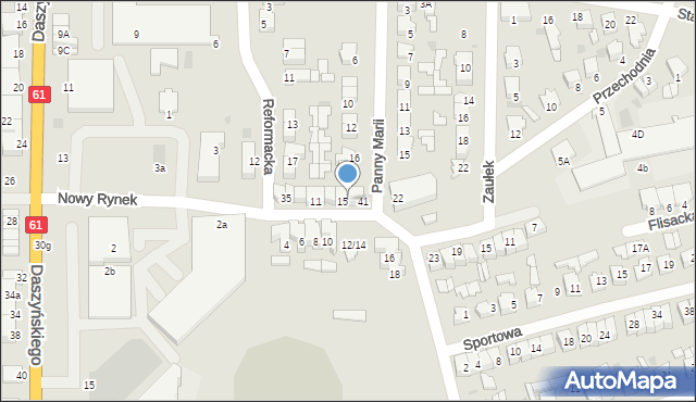 Pułtusk, Nowy Rynek, 40, mapa Pułtusk