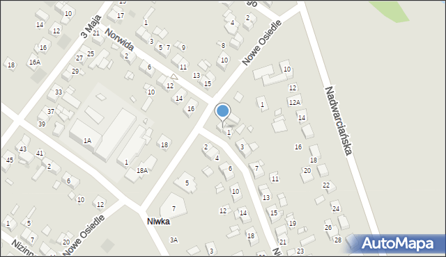 Puszczykowo, Nowe Osiedle, 3, mapa Puszczykowo