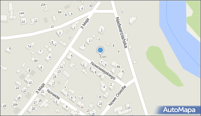 Puszczykowo, Nowowiejskiego Feliksa, 5, mapa Puszczykowo