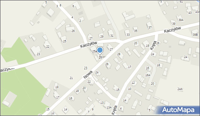 Pysznica, Nowa, 25, mapa Pysznica