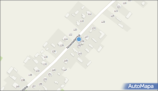Rabinówka, Nowowiejska, 141, mapa Rabinówka