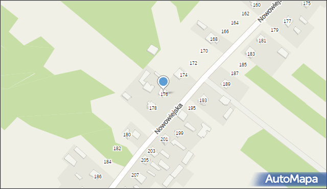 Rabinówka, Nowowiejska, 176, mapa Rabinówka