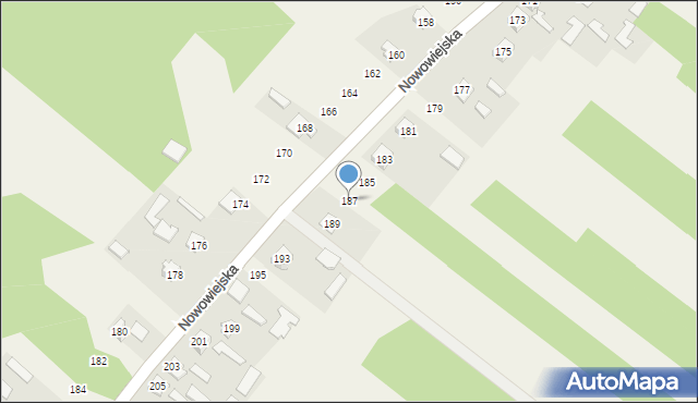 Rabinówka, Nowowiejska, 187, mapa Rabinówka