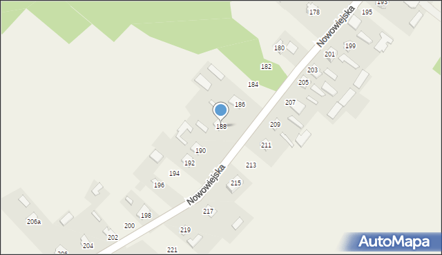 Rabinówka, Nowowiejska, 188, mapa Rabinówka