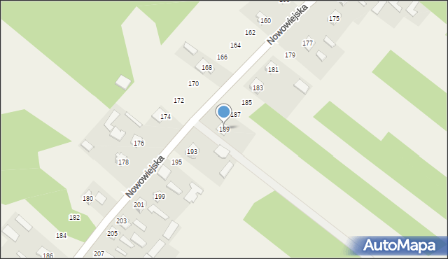 Rabinówka, Nowowiejska, 189, mapa Rabinówka