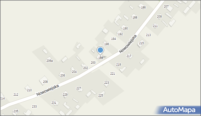 Rabinówka, Nowowiejska, 198, mapa Rabinówka