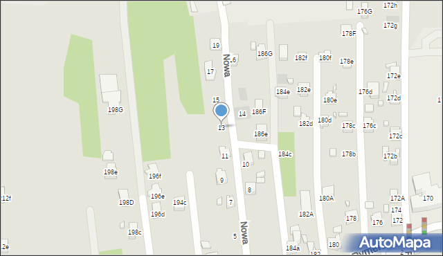 Radlin, Nowa, 13, mapa Radlin