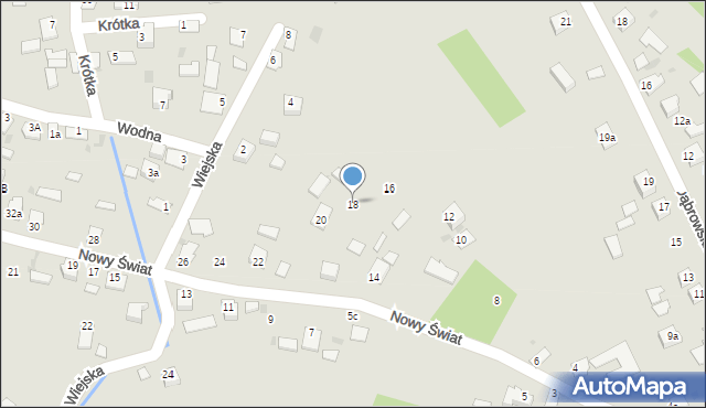 Radłów, Nowy Świat, 18, mapa Radłów