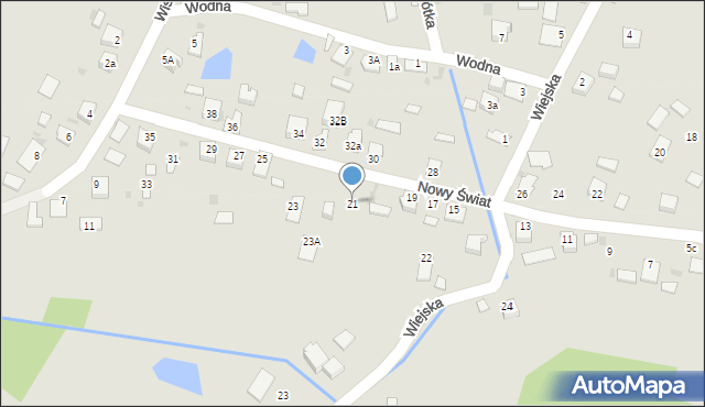 Radłów, Nowy Świat, 21, mapa Radłów