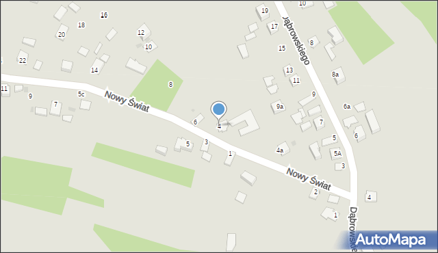 Radłów, Nowy Świat, 4, mapa Radłów