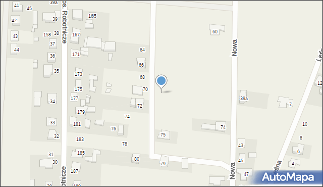 Radłów, Nowa, 69, mapa Radłów