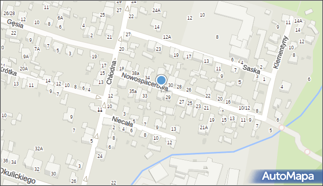 Radom, Nowospacerowa, 31, mapa Radomia