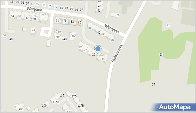 Radom, Nobla Alfreda, 28, mapa Radomia