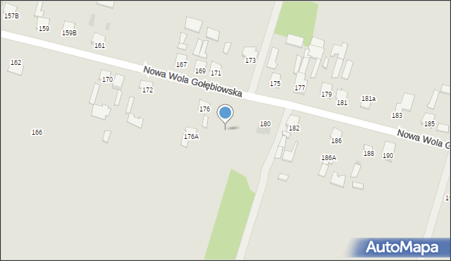 Radom, Nowa Wola Gołębiowska, 178, mapa Radomia