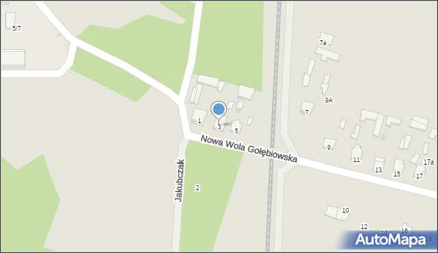 Radom, Nowa Wola Gołębiowska, 3, mapa Radomia