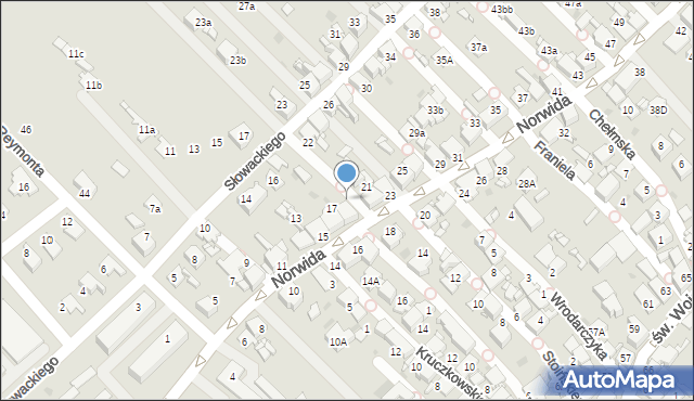 Radzionków, Norwida Cypriana Kamila, 19, mapa Radzionków