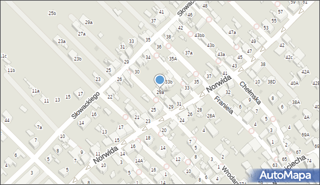 Radzionków, Norwida Cypriana Kamila, 29a, mapa Radzionków