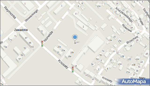 Radzionków, Norwida Cypriana Kamila, 2a, mapa Radzionków