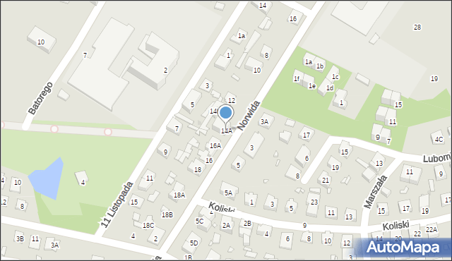 Radzymin, Norwida Cypriana Kamila, 14A, mapa Radzymin