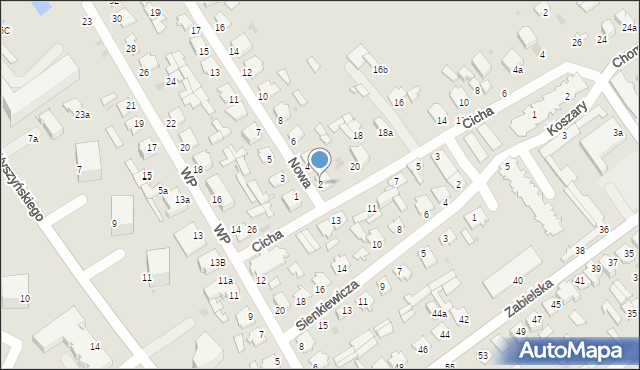Radzyń Podlaski, Nowa, 2, mapa Radzyń Podlaski