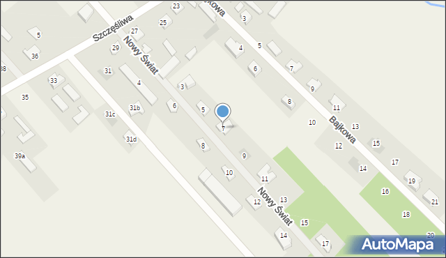 Rajec Poduchowny, Nowy Świat, 7, mapa Rajec Poduchowny