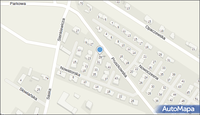 Raszyn, Nowatorska, 29, mapa Raszyn