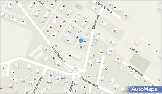 Raszyn, Nowoczesna, 66, mapa Raszyn