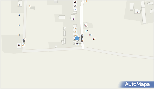 Reblino, Nowa, 6E, mapa Reblino