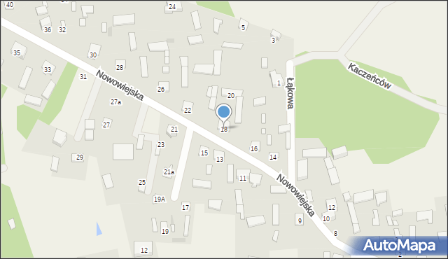 Regut, Nowowiejska, 18, mapa Regut