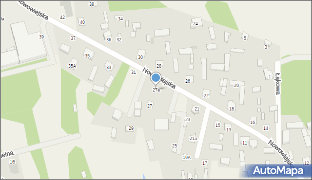 Regut, Nowowiejska, 27a, mapa Regut