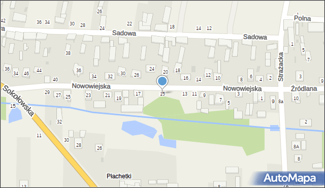 Repki, Nowowiejska, 15, mapa Repki