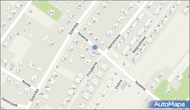 Robakowo, Nowina, 37a, mapa Robakowo