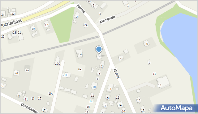 Rosnówko, Nowa, 6, mapa Rosnówko