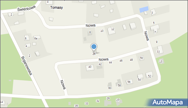 Ruda, Nowa, 26, mapa Ruda