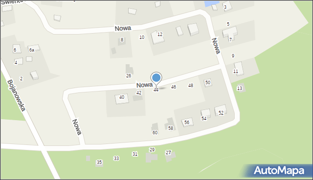 Ruda, Nowa, 44, mapa Ruda