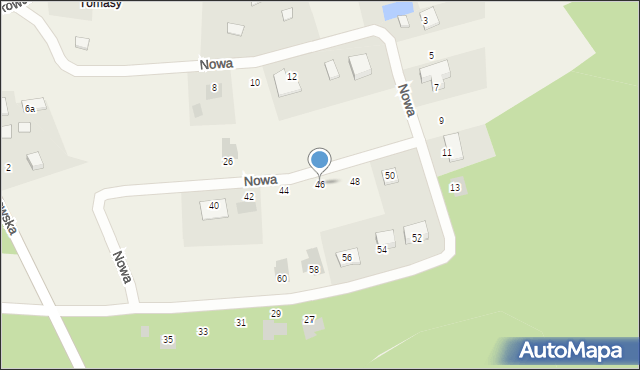 Ruda, Nowa, 46, mapa Ruda