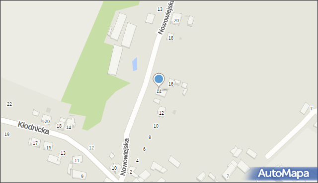 Ruda Śląska, Nowowiejska, 14, mapa Rudy Śląskiej