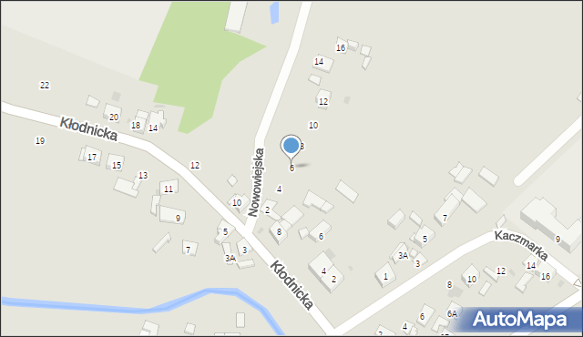 Ruda Śląska, Nowowiejska, 6, mapa Rudy Śląskiej