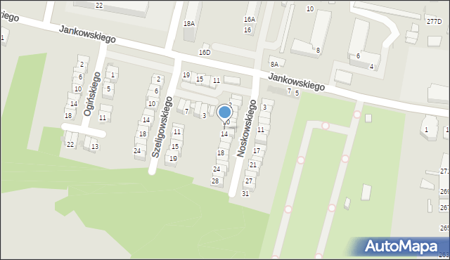 Ruda Śląska, Noskowskiego Zygmunta, 12, mapa Rudy Śląskiej