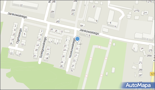 Ruda Śląska, Noskowskiego Zygmunta, 7, mapa Rudy Śląskiej