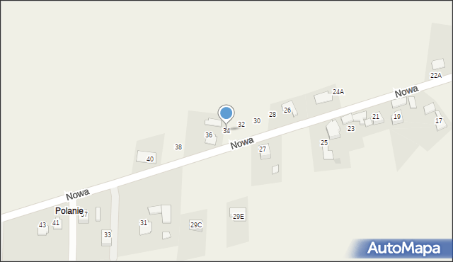 Rudnik, Nowa, 34, mapa Rudnik
