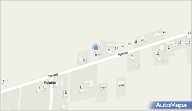Rudnik, Nowa, 38, mapa Rudnik